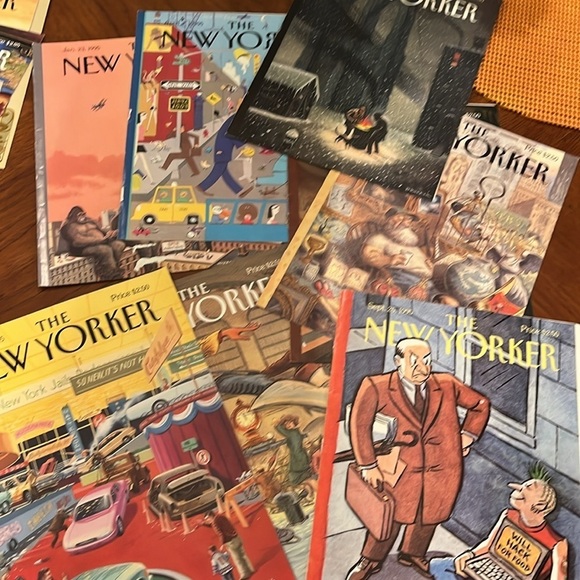 Vintage New Yorker Magazine Covers Only 1995 Set of 21 Artwork Frameable Gifts - Picture 3 of 5